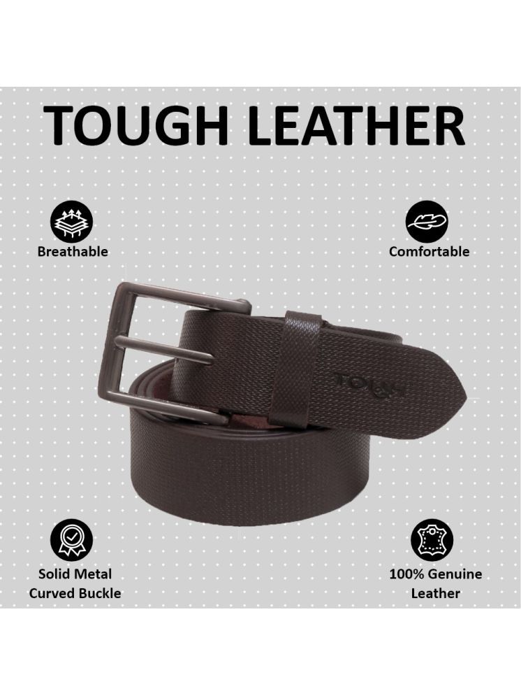     			Tough - Brown Leather Men's Buckle ( Pack of 1 )