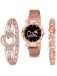 Trex Rose Gold Stainless Steel Analog Womens Watch