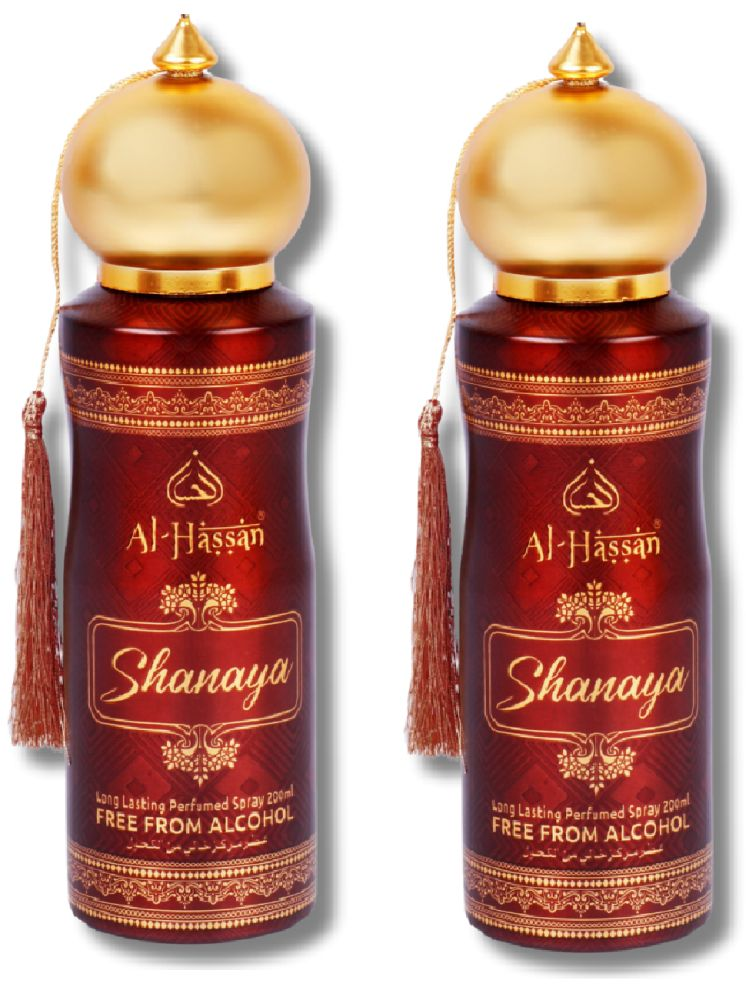     			Al - Hassan Shanaya Deodorant Spray for Unisex 400 ml ( Pack of 2 )