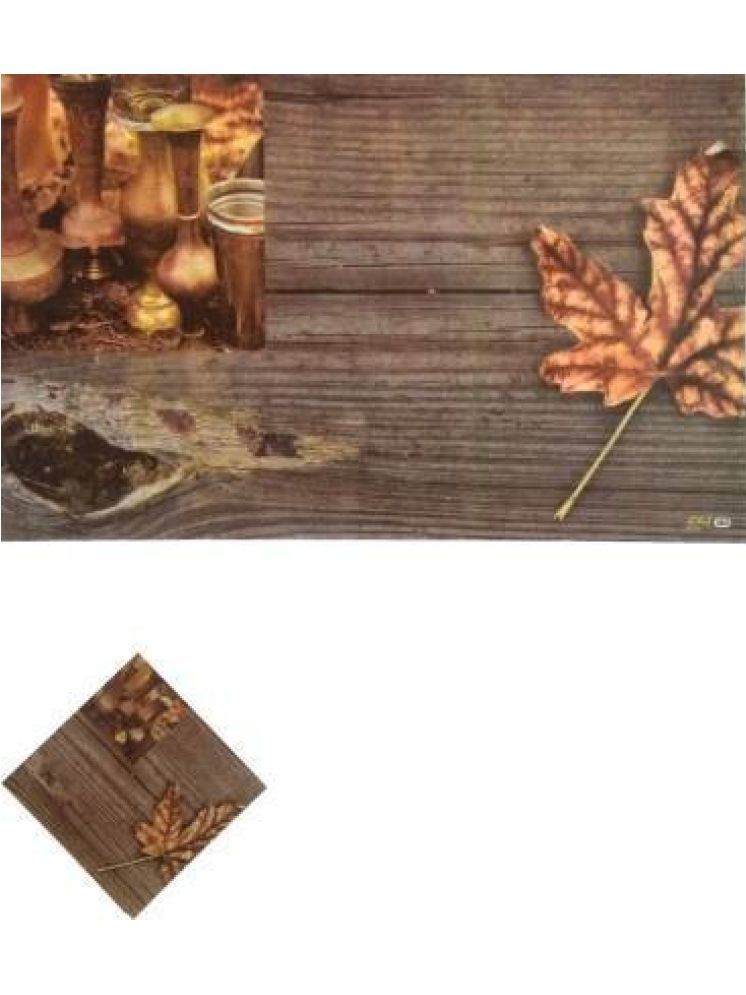     			CreadCraft PVC Solid Rectangle Table Mats ( 40 cm x 30 cm ) Pack of 1 - Multi