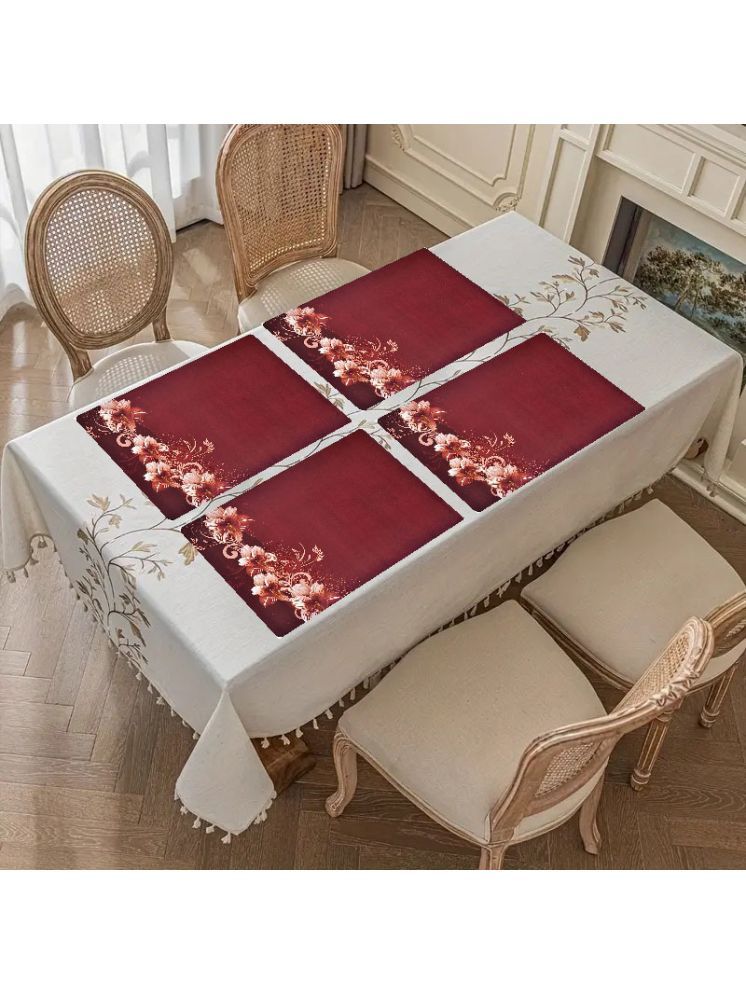     			CreadCraft PVC Solid Rectangle Table Mats ( 40 cm x 30 cm ) Pack of 1 - Multi