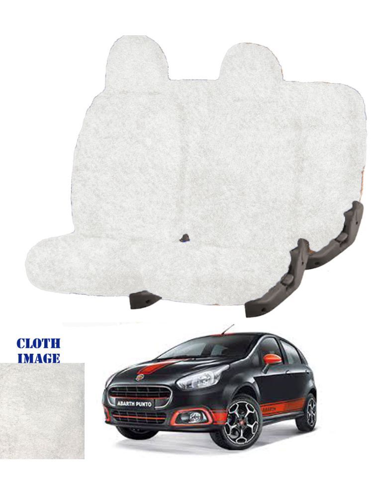     			Fiat Abarth Punto White 5 Seater Car Seat Cover