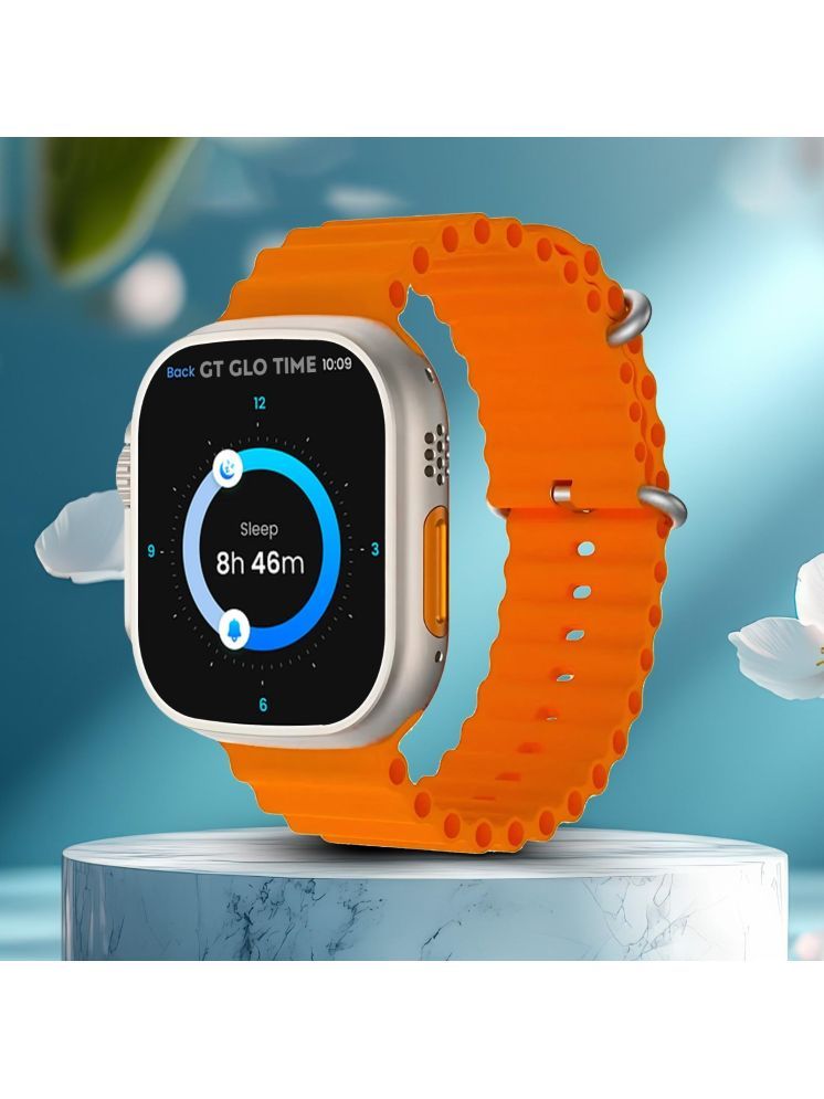     			GT GLOTIME AMOLED BT Calling Rubber Upto 2-3 days Smart Watch Orange