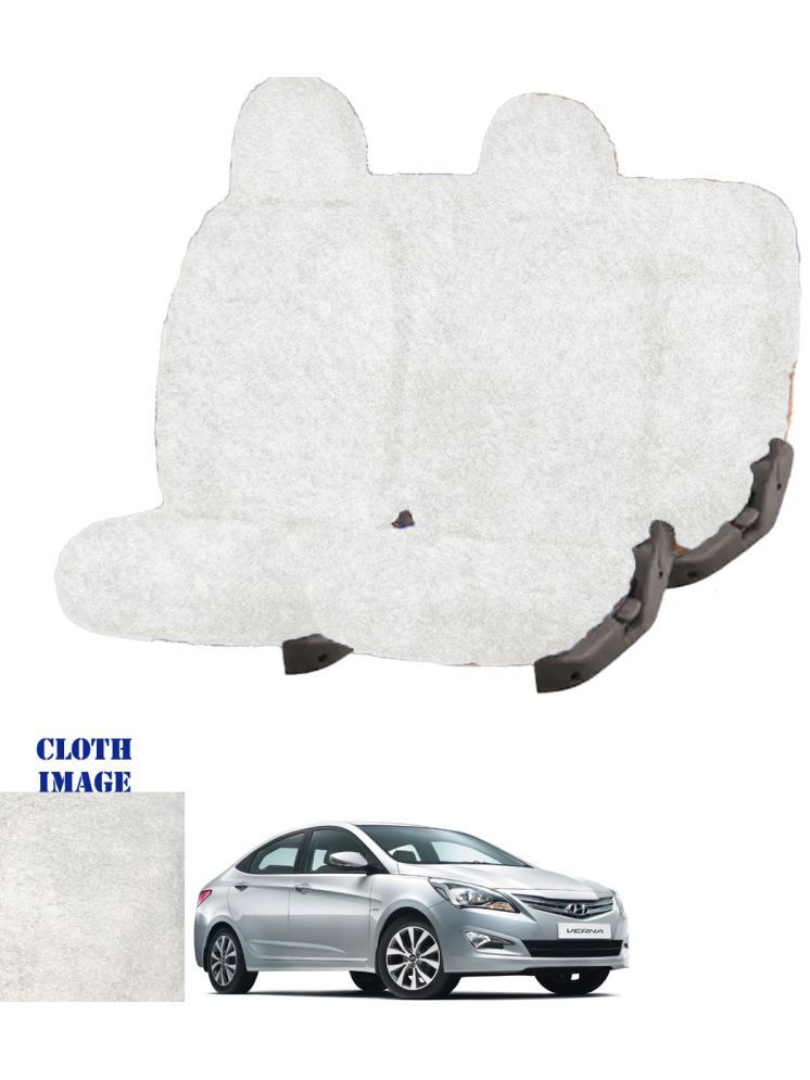     			Hyundai Fluidic Verna 4S White 5 Seater Car Seat Cover