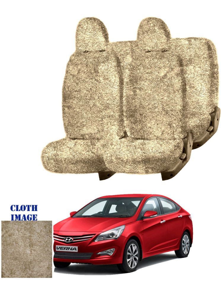     			Hyundai Verna Fluidic Beige 5 Seater Car Seat Cover