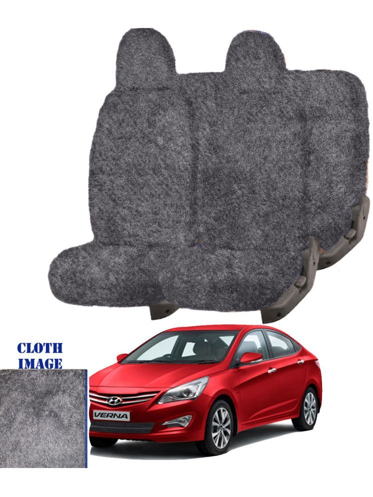     			Hyundai Verna Fluidic Grey 5 Seater Car Seat Cover