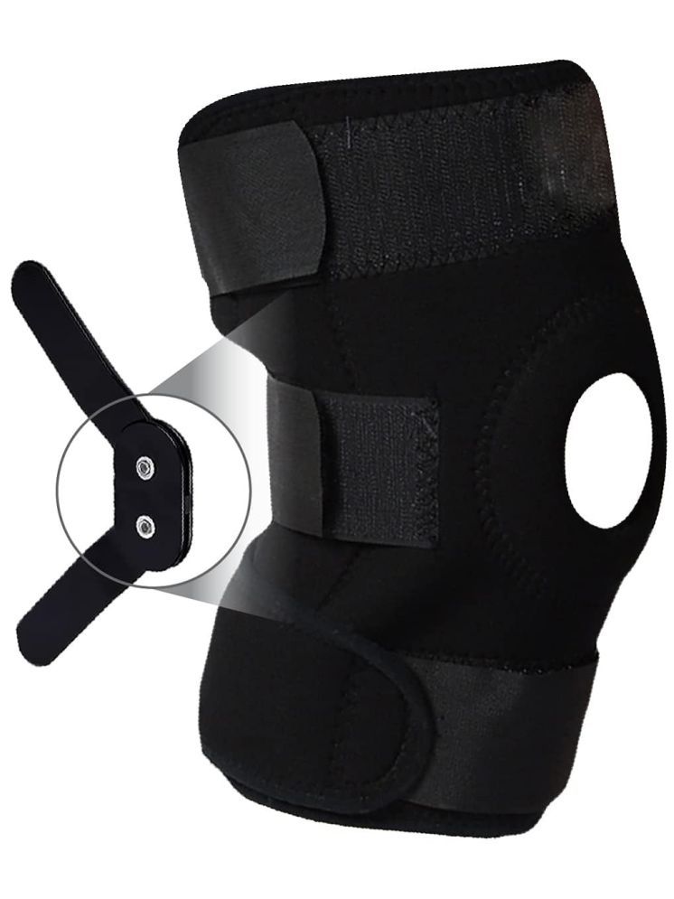     			JARVIS Unisex Hinged Knee Braces Single Black ( Free Size - Size )