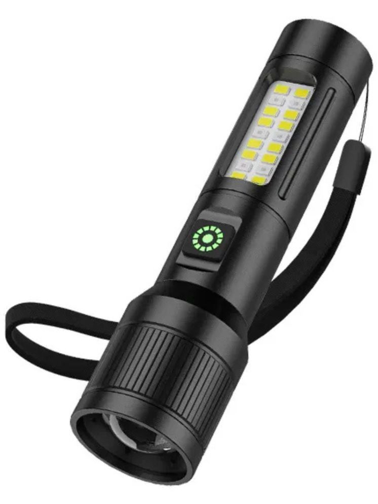     			MZ - 10W Rechargeable Flashlight Torch ( Pack of 1 )