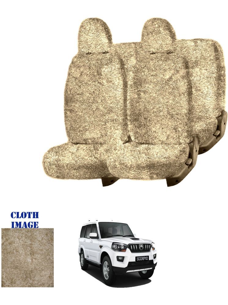     			Mahindra Scorpio 8S Beige 8 Seater Car Seat Cover