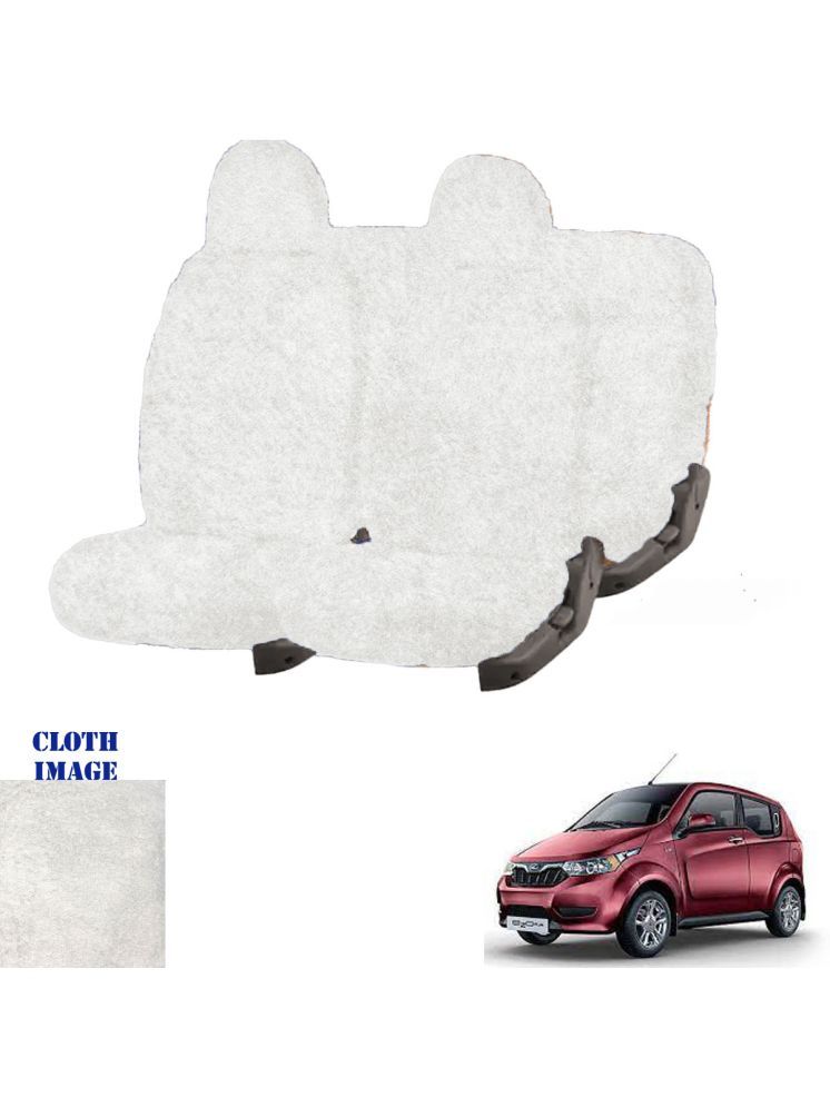     			Mahindra e2o White 5 Seater Car Seat Cover