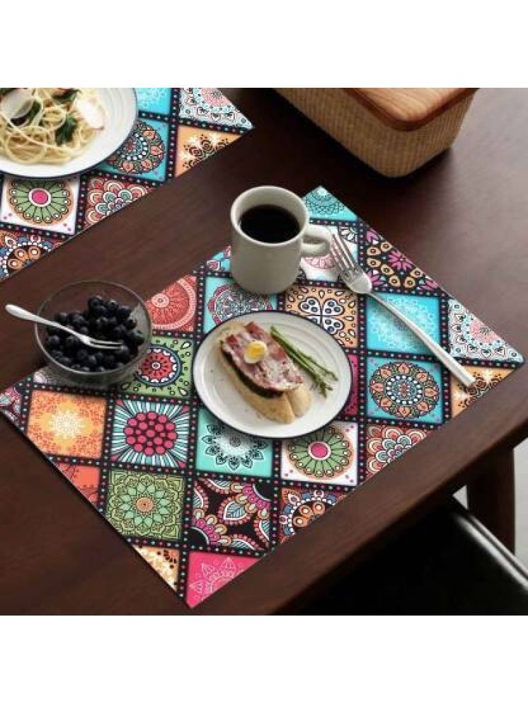     			Sanraksshan PVC Solid Rectangle Table Mats ( 40 cm x 30 cm ) Pack of 1 - Multi