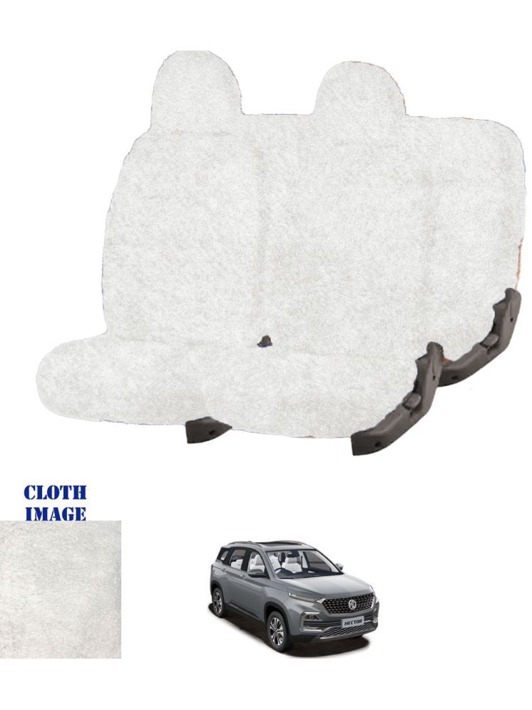     			Tata Hector White 7 Seater Car Seat Cover