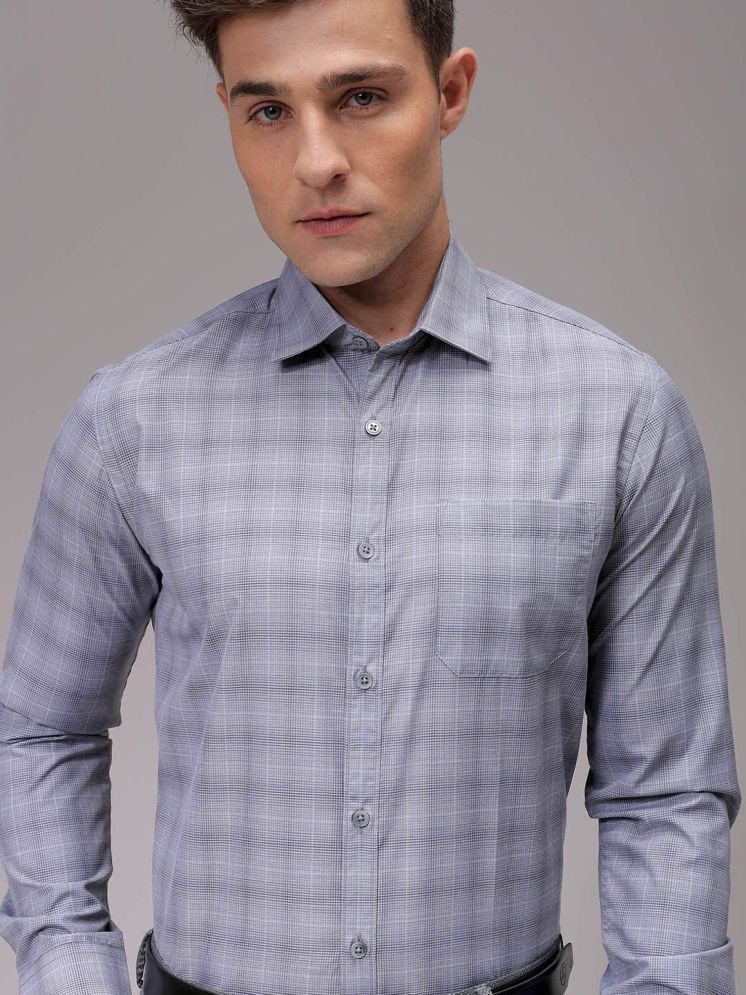     			The Indian Garage Co. Viscose Slim Fit Full Sleeves Men's Formal Shirt - Grey ( Pack of 1 )