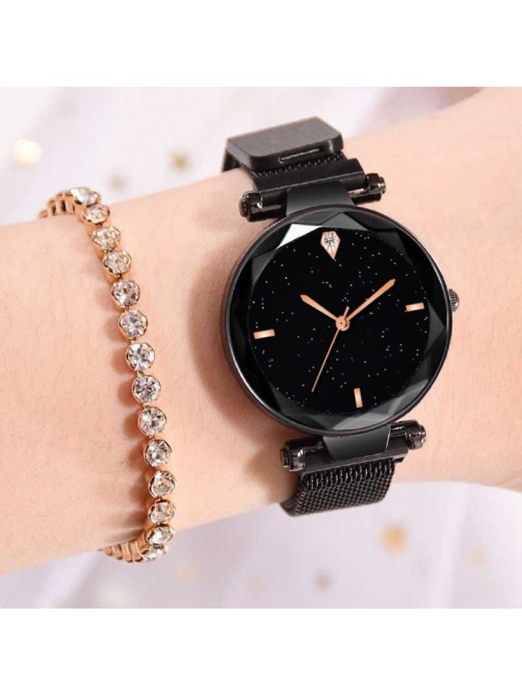     			Trex Black Metal Analog Womens Watch