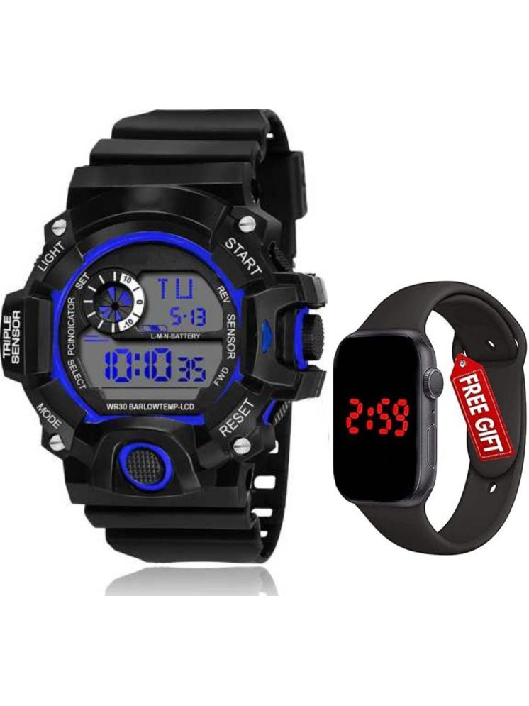     			Trex Black Silicon Digital Men's Watch