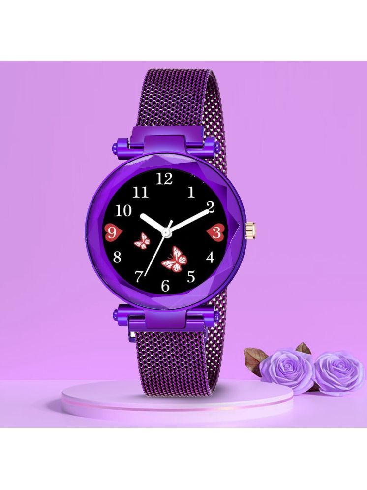     			Trex Purple Fabric Analog Men's Watch