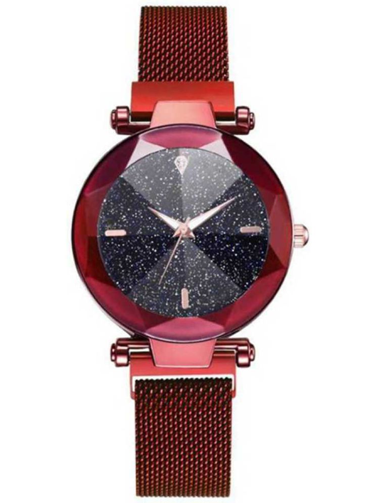     			Trex Red Metal Analog Womens Watch