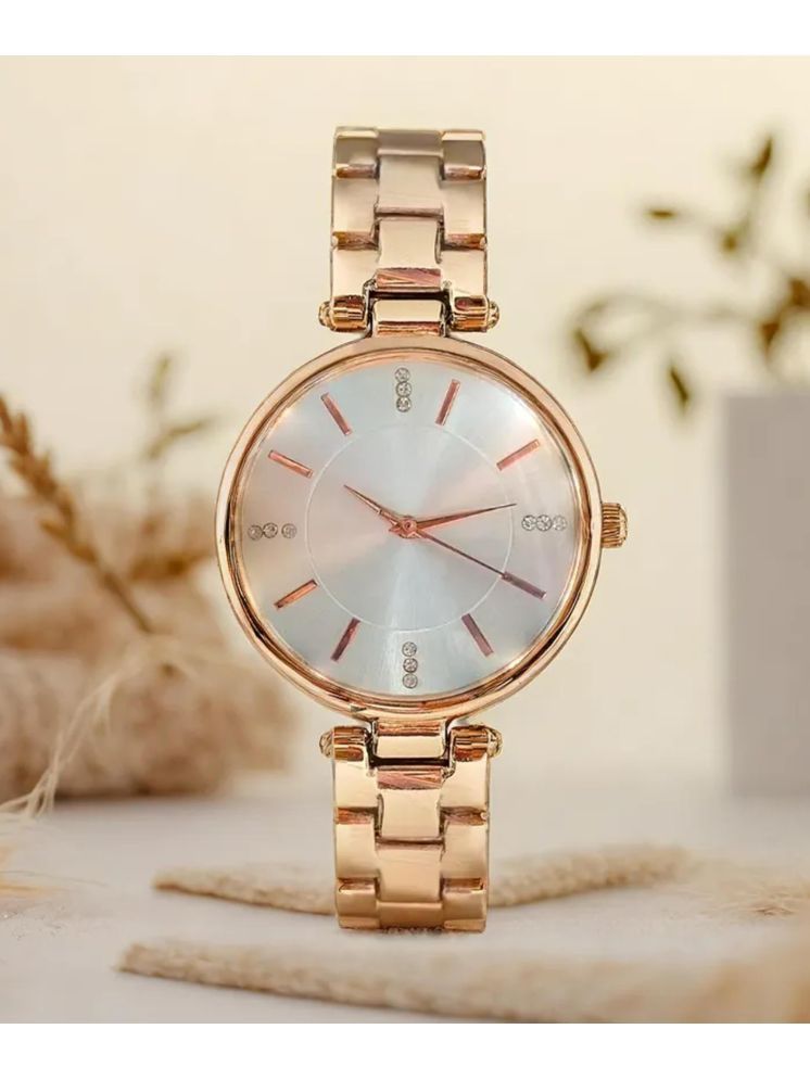     			Trex Rose Gold Stainless Steel Analog Womens Watch