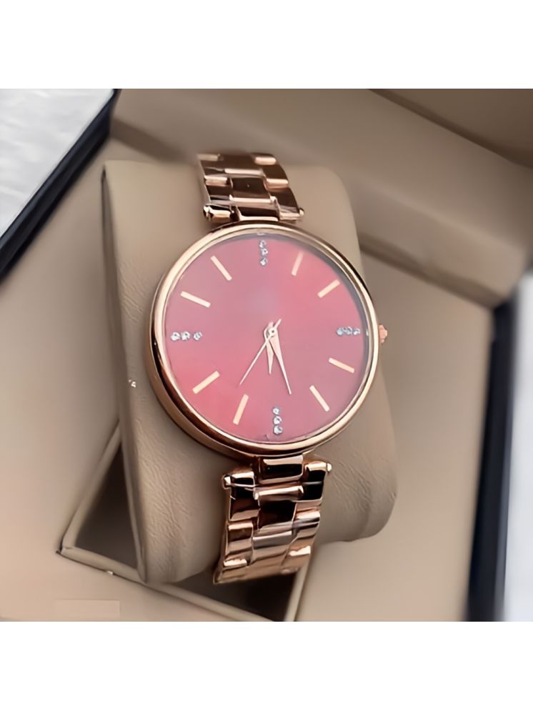     			Trex Rose Gold Stainless Steel Analog Womens Watch