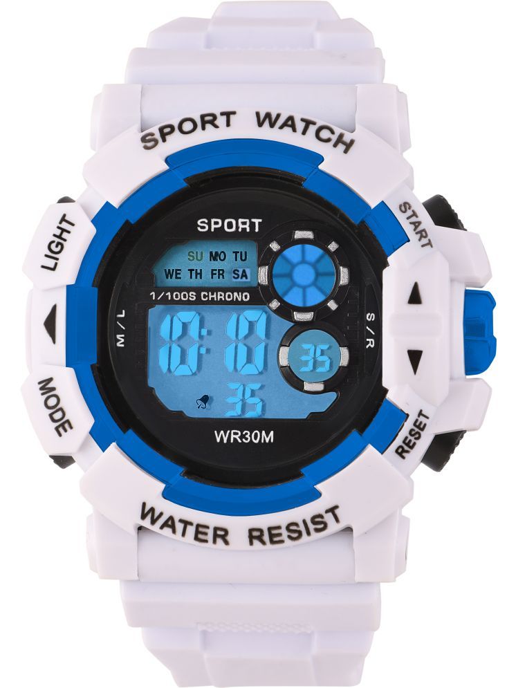     			Trex White Silicon Digital Men's Watch