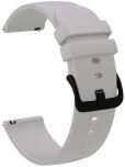 ACM Watch Strap Silicone Belt 22mm compatible with Fastrack Magnus Fx2 Smartwatch Hook Band Grey