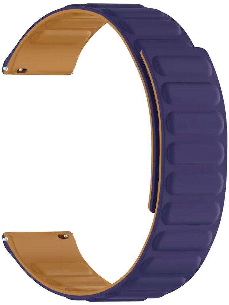     			ACM Watch Strap Magnetic Silicone 22mm compatible with Acwo Fwit Go-On Ultra Smartwatch Luxury Band Purple