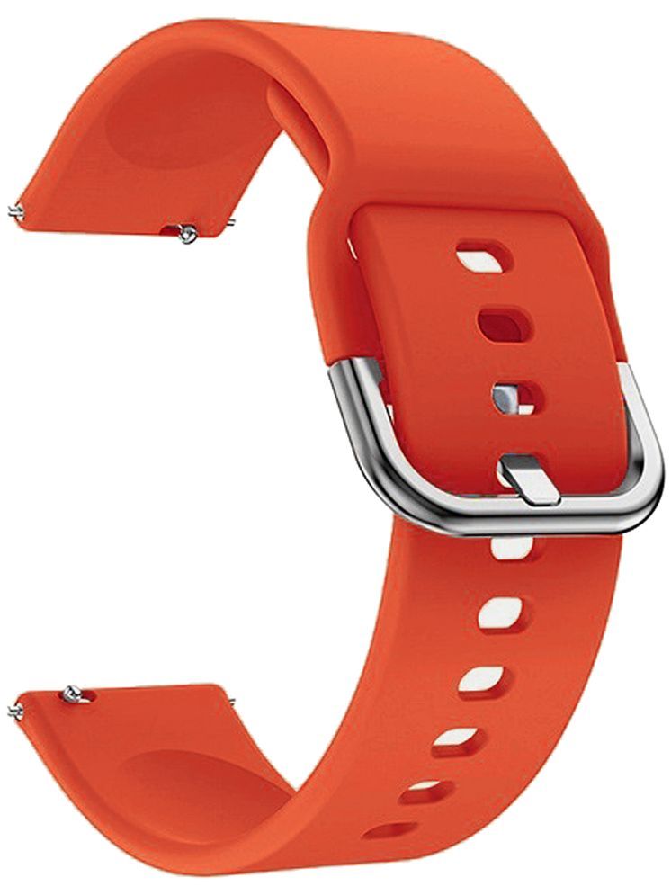     			ACM Watch Strap Silicone Belt 22mm compatible with Timex Iconnect Go Plus Smartwatch Sports Hook Band Orange