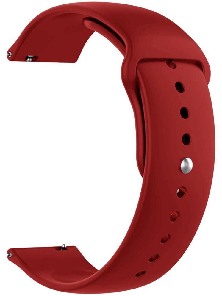     			ACM Watch Strap Silicone Belt 22mm compatible with Acwo Fwit Go On Smartwatch Sports Band Red