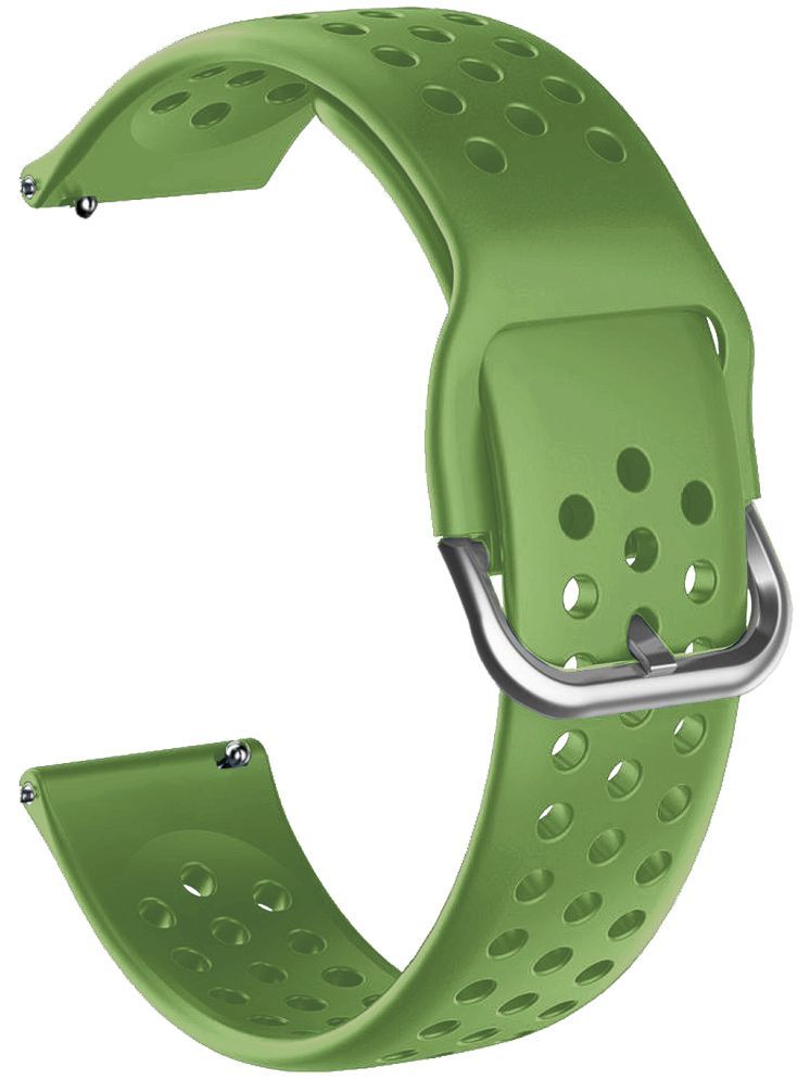     			ACM Watch Strap Silicone Belt 20mm compatible with Acwo Fwit Play Smartwatch Breatheable Dot Band Green