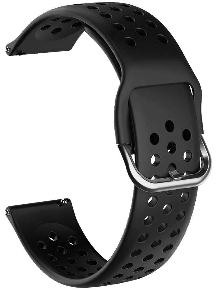     			ACM Watch Strap Silicone Belt 22mm compatible with Timex Smart Progen Smartwatch Breatheable Dot Band Black