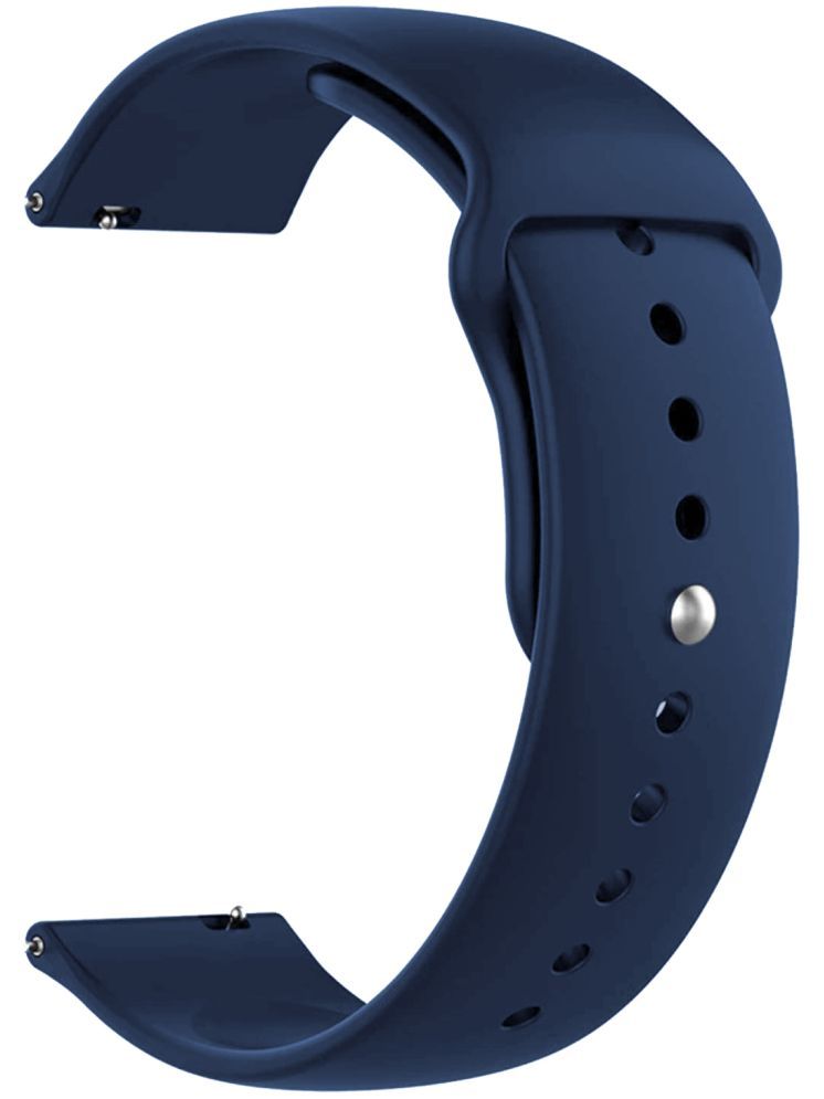     			ACM Watch Strap Silicone Belt 22mm compatible with Cellecor M8 Plus Smartwatch Sports Band Dark Blue