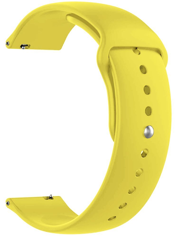     			ACM Watch Strap Silicone Belt 22mm compatible with Timex Smart Progen Smartwatch Sports Band Yellow