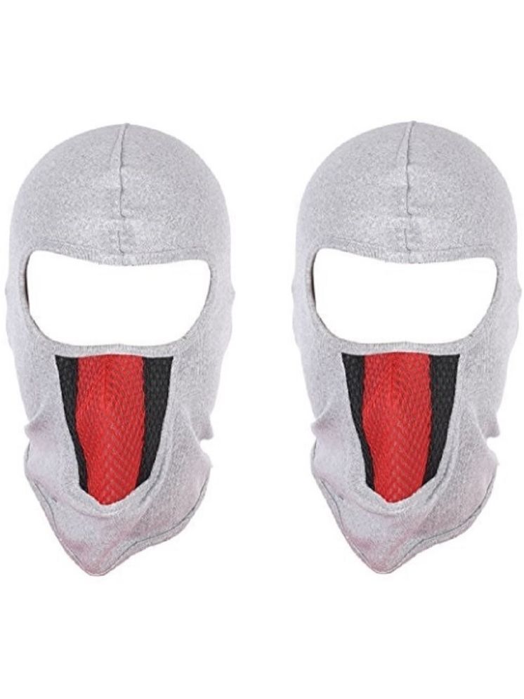     			Im Unique Grey Bike Face Mask Riding Mask for Men & Women (Pack Of 2)