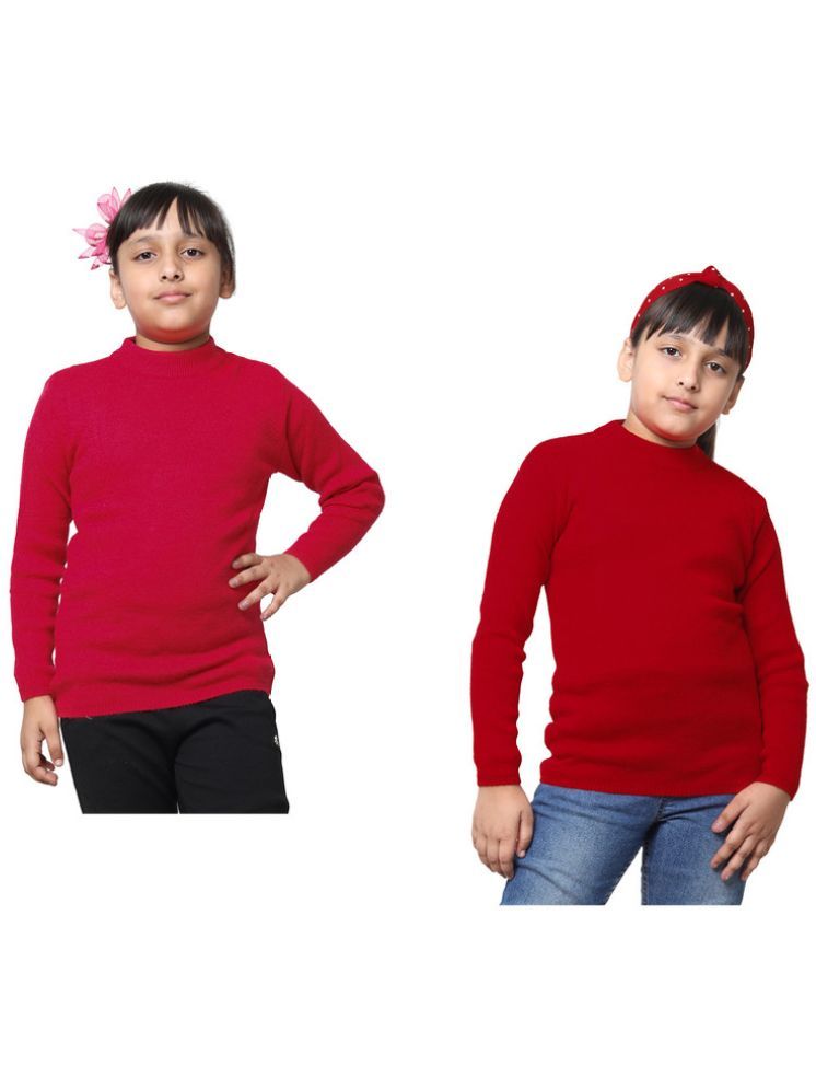     			IndiWeaves Pack of 2 Girls Wollen Pullover ( Multicolor 1 )