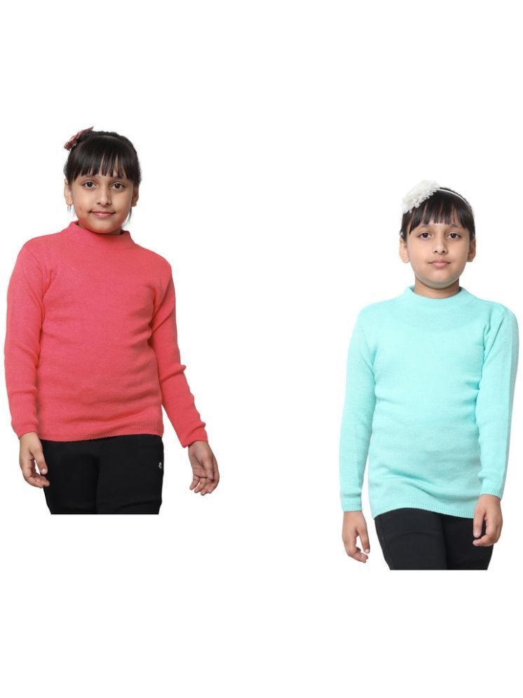     			IndiWeaves Pack of 2 Girls Wollen Pullover ( Multicolor 1 )