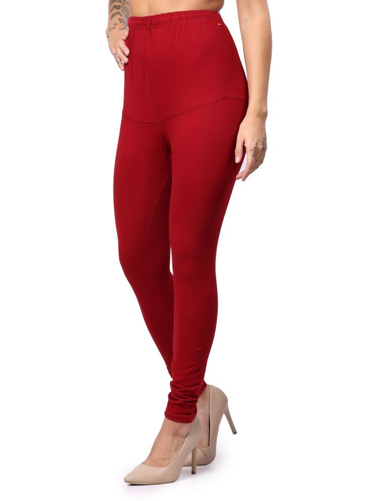     			Keviv Pack of 1 Cotton Women's Leggings ( Maroon )