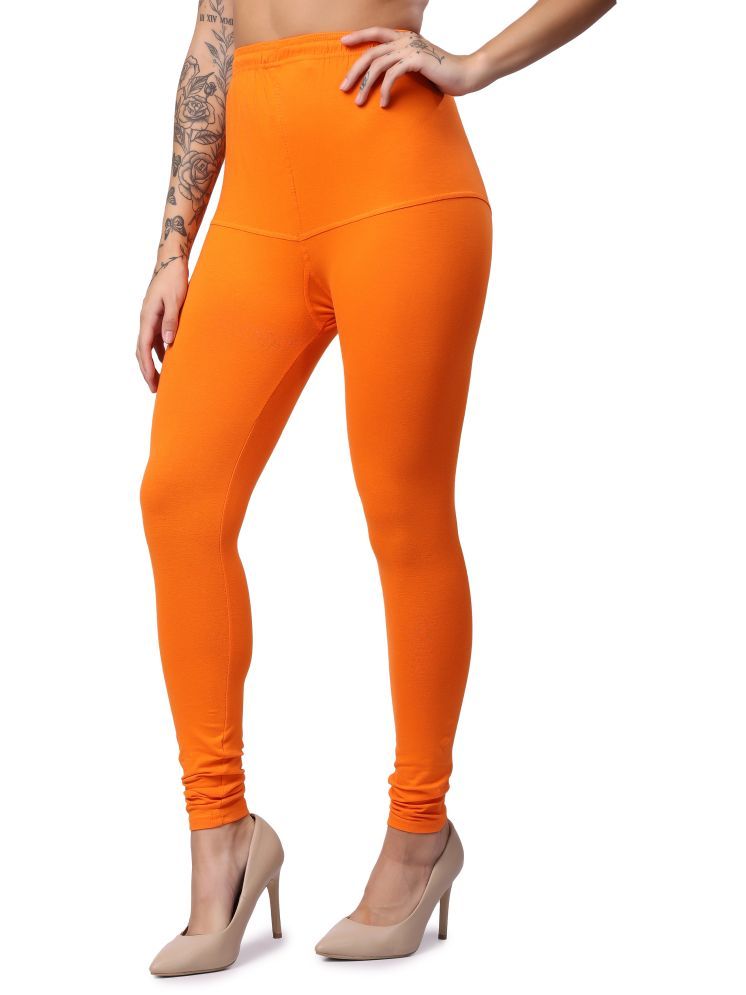     			Keviv Pack of 1 Cotton Women's Leggings ( Orange )