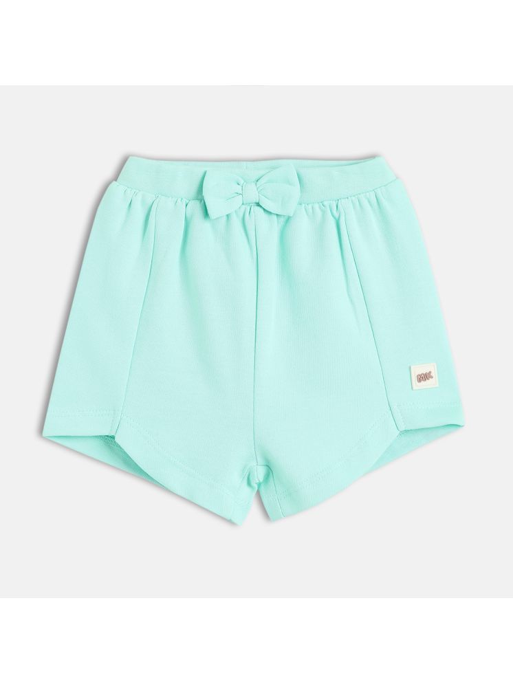     			MINI KLUB Pack of 1 Baby Girls Cotton Shorts ( Light Blue )