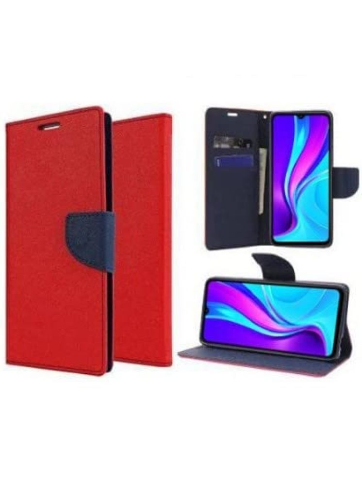     			Masque Red Flip Cover Artificial Leather Compatible For Xiaomi Redmi 8A Dual ( Pack of 1 )