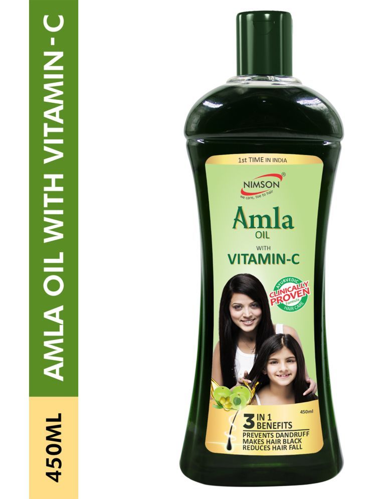     			Nimson Amla Hair Oil with Vitamin C, Reduces Hair Fall & Promotes Shine and Growth, 450 ml (Pack of 1)