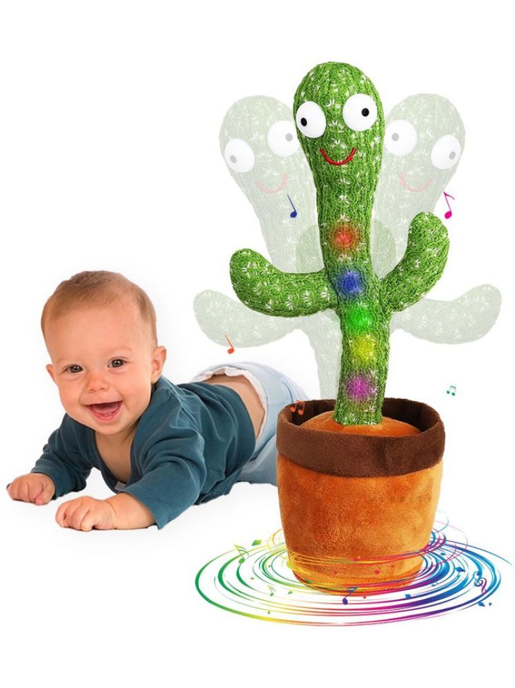     			Rechargeable Toys Talking Cactus Baby Toys for Kids Dancing Cactus Toys Can Sing Wriggle & Singing Recording