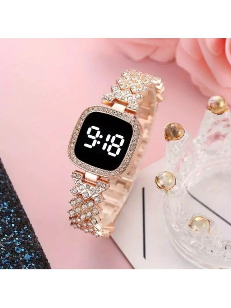     			Renaissance Traders Rose Gold Metal Digital Womens Watch