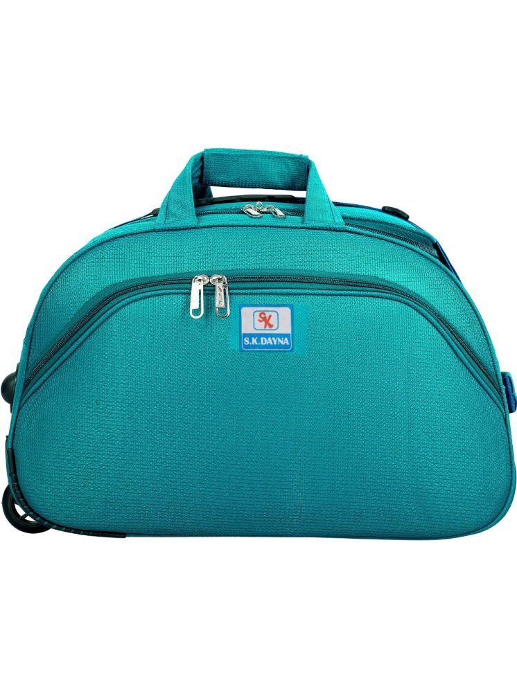     			S.K.DAYNA 50 Ltrs Green Polyester Duffle Trolley