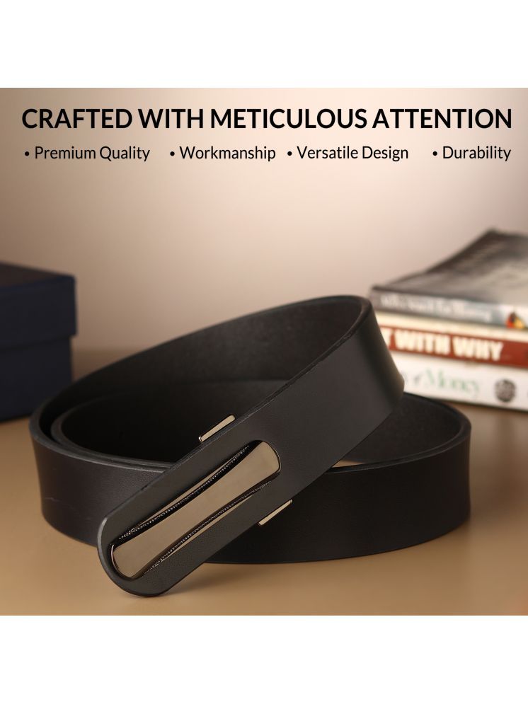     			WARCKS - Black 100% Leather Men's Casual Belt ( Pack of 1 )