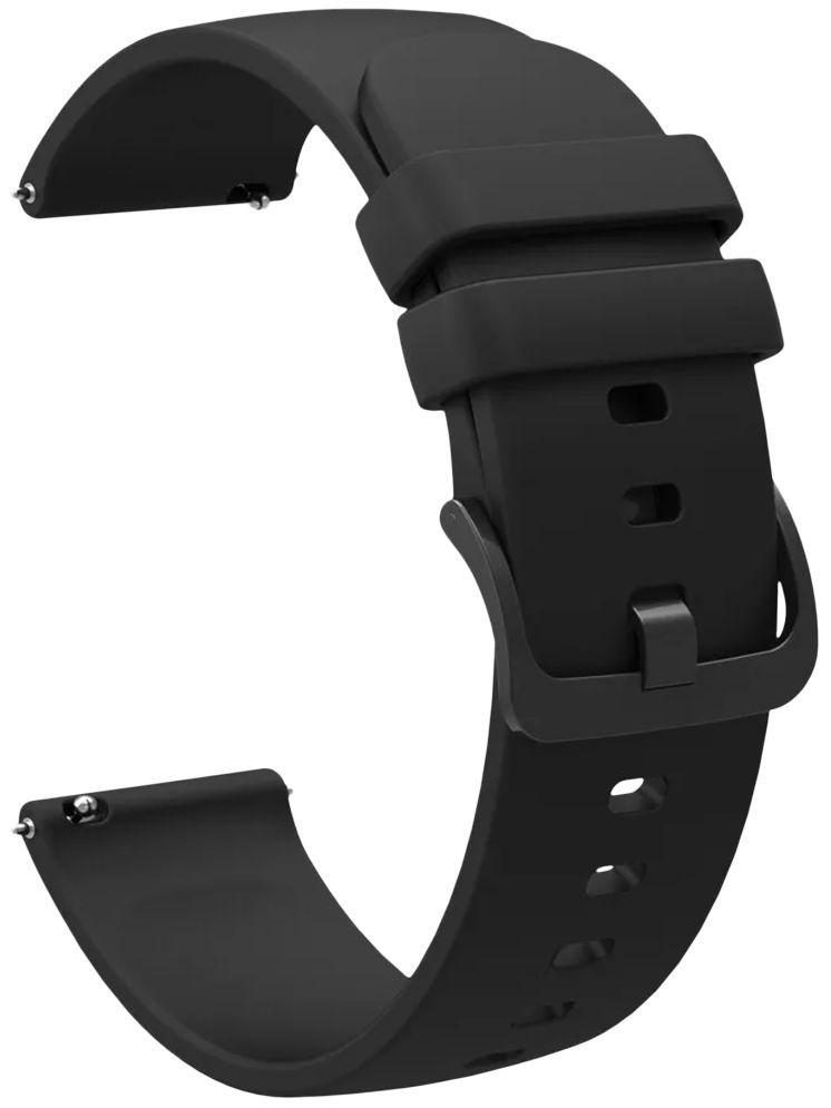     			ACM Watch Strap Silicone Belt 22mm compatible with Boat Wave Call 2 Plus Smartwatch Color Hook Band Black