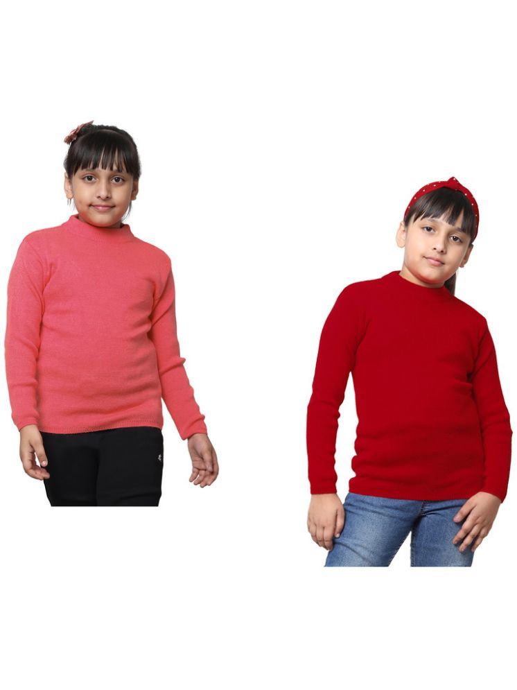     			IndiWeaves Pack of 2 Girls Wollen Pullover ( Multicolor 1 )