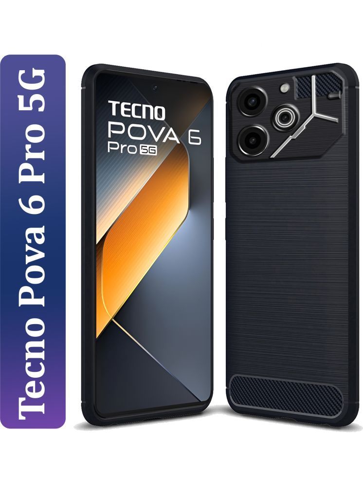     			Knotyy Plain Cases Compatible For Silicon Tecno Pova 6 Pro 5G ( Pack of 1 )