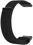 ACM Watch Strap Nylon Soft 22mm compatible with Noise Colorfit Pulse 4 Max Smartwatch Sports Band Black