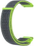 ACM Watch Strap Nylon Soft 22mm compatible with Noise Noisefit Halo 2 Smartwatch Sports Band Neon Green