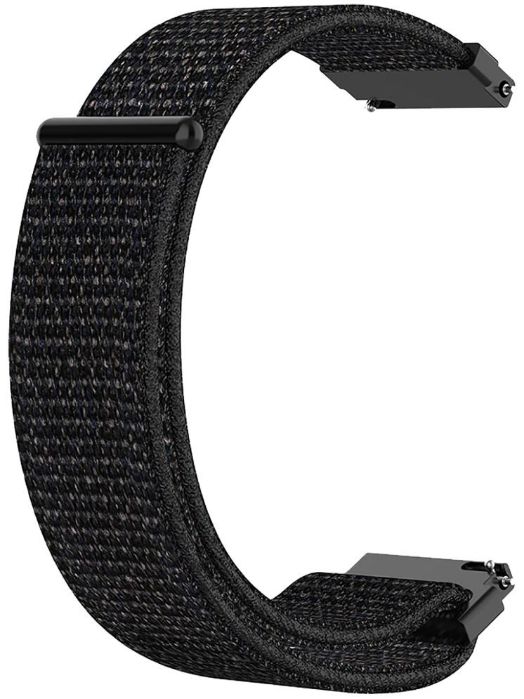     			ACM Watch Strap Nylon Soft 22mm compatible with Ptron Pulsefit Ace Smartwatch Sports Band Black